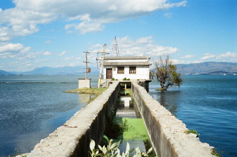 Small building at the end of the pier