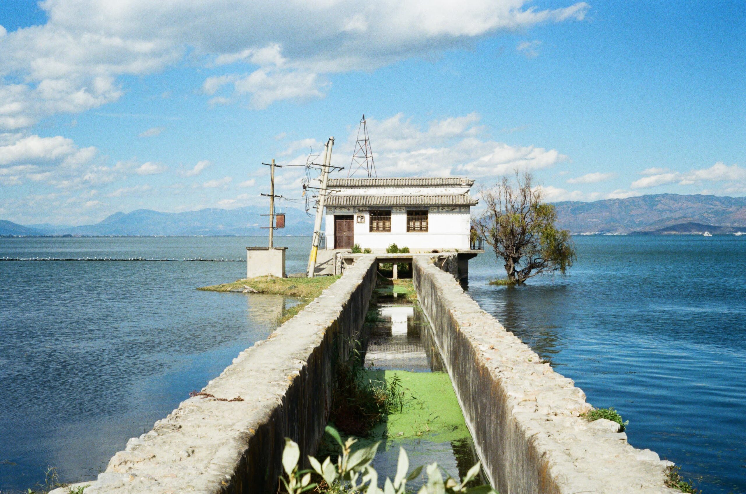 Small building at the end of the pier
